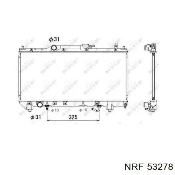 Radiador de esfriamento de motor NRF 53278 preço, a partir de 113,69 USD