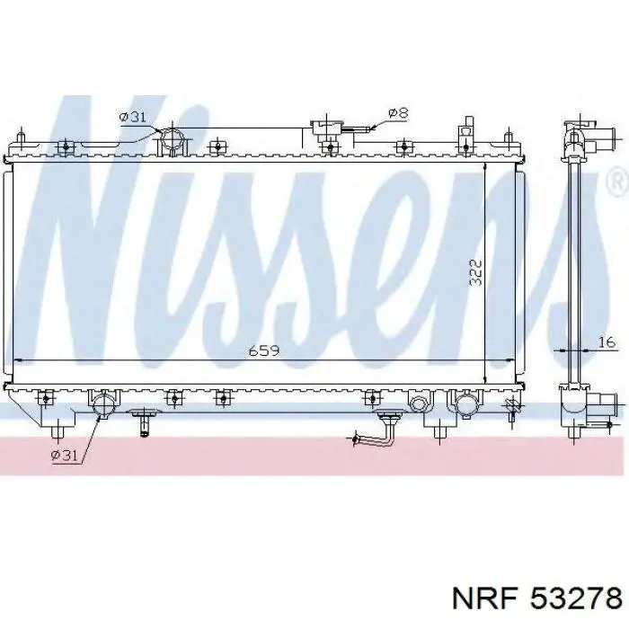 Compre 53278 NRF Radiador de esfriamento de motor
