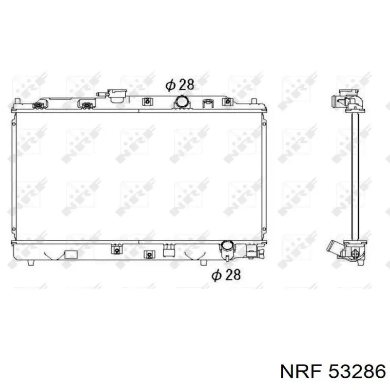 Radiador de esfriamento de motor NRF 53286 preço, a partir de 72,17 USD