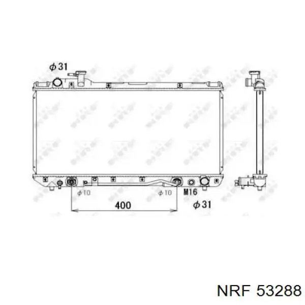 Radiador de esfriamento de motor NRF 53288 preço, a partir de 130,06 USD
