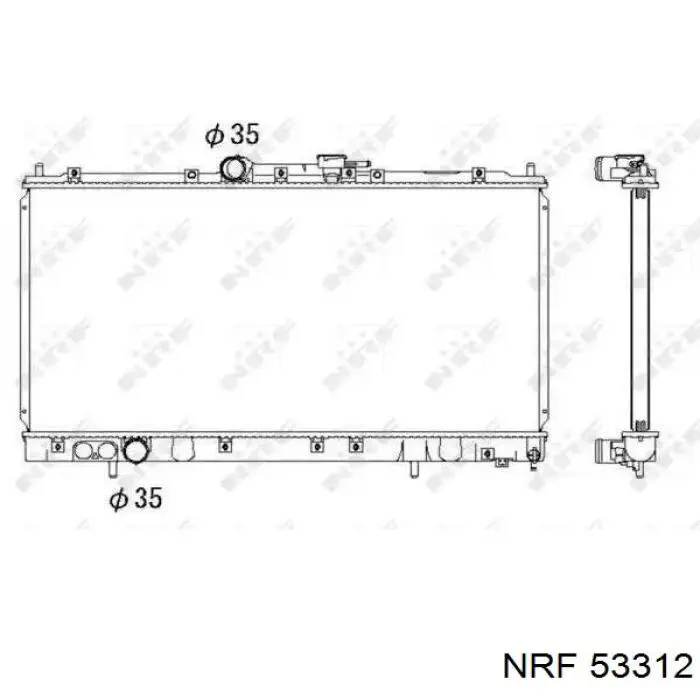Radiador de esfriamento de motor NRF 53312 preço, a partir de 95,51 USD