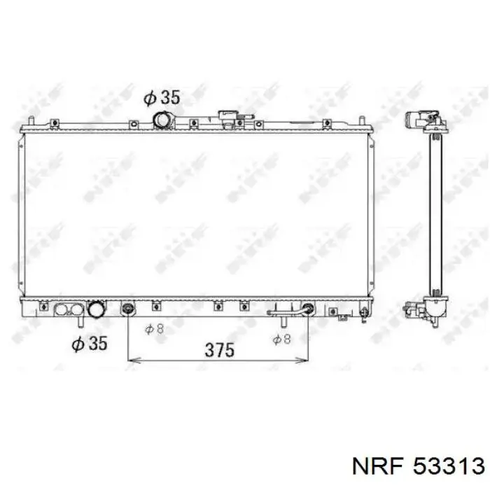 Radiador de esfriamento de motor NRF 53313 preço, a partir de 116,19 USD