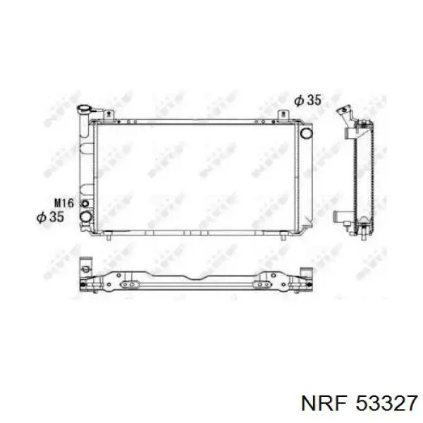 Compre 62943 Nissens Radiador de esfriamento de motor