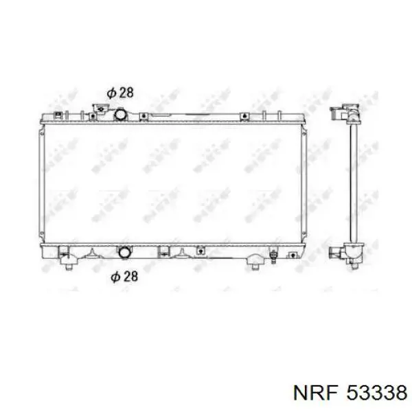 Radiador de esfriamento de motor NRF 53338 preço, a partir de 94,00 USD