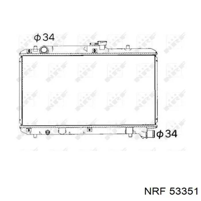 Radiador de esfriamento de motor NRF 53351 preço, a partir de 113,49 USD