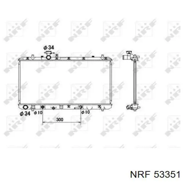 Compre 53351 NRF Radiador de esfriamento de motor