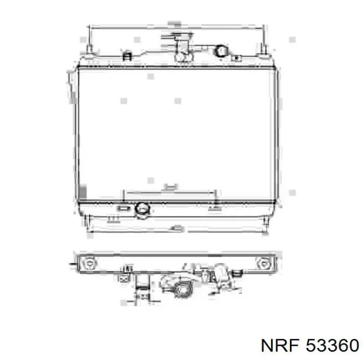 Radiador de esfriamento de motor NRF 53360 preço, a partir de 103,52 USD