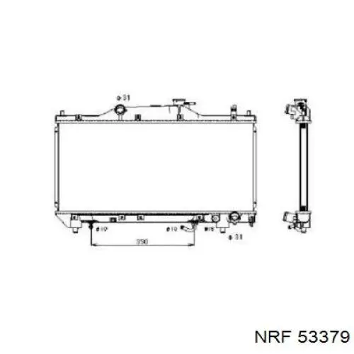 Compre 53379 NRF Radiador de esfriamento de motor
