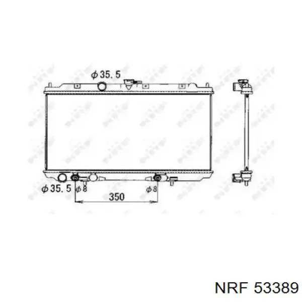 Compre 53389 NRF Radiador de esfriamento de motor