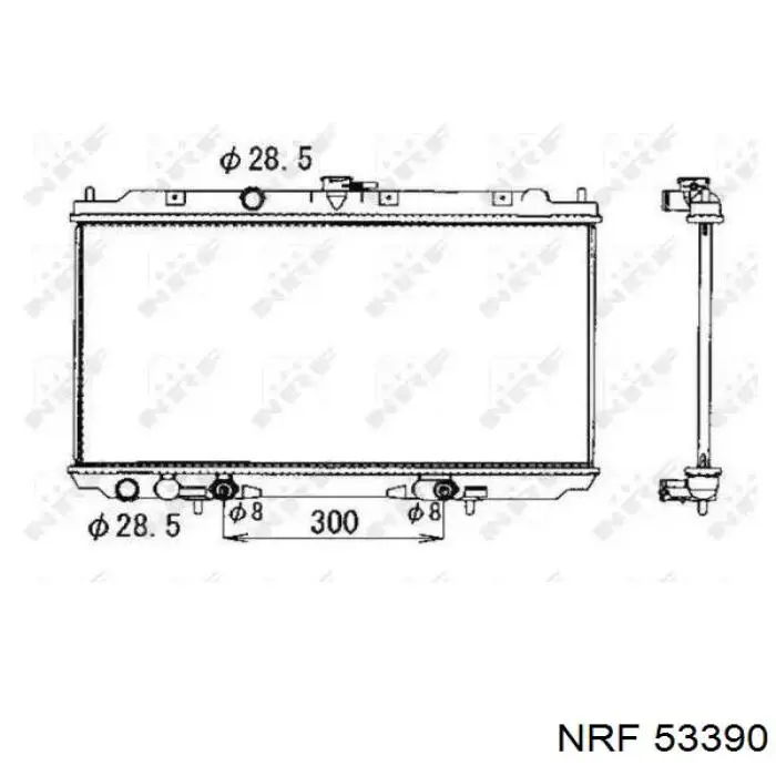 Radiador de esfriamento de motor NRF 53390 preço, a partir de 131,32 USD