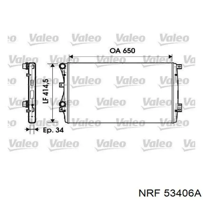 Compre 53406A NRF Radiador de esfriamento de motor
