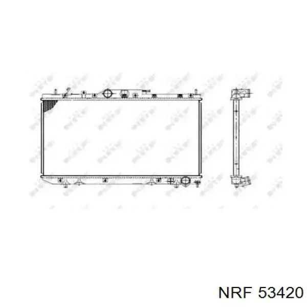Radiador de esfriamento de motor NRF 53420 preço, a partir de 113,06 USD