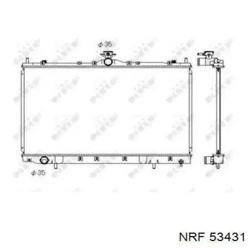 Compre 68182 Nissens Radiador de esfriamento de motor