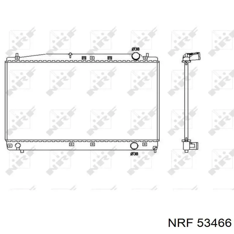 Radiador de esfriamento de motor NRF 53466 preço, a partir de 122,19 USD