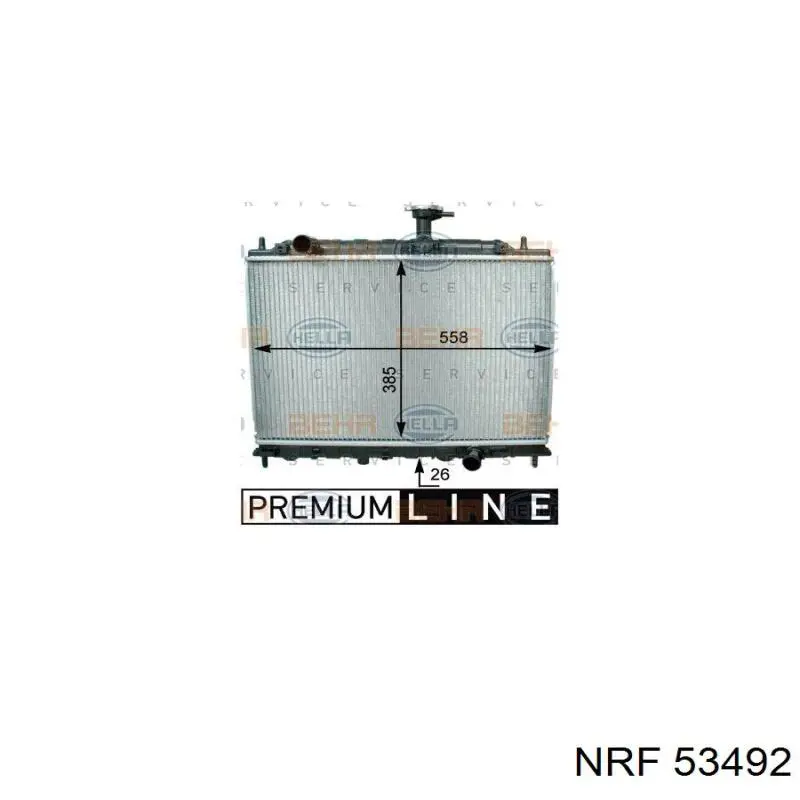 Compre 53492 NRF Radiador de esfriamento de motor