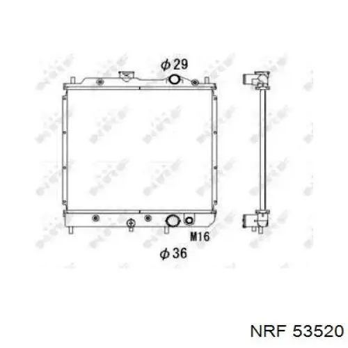 Radiador de esfriamento de motor NRF 53520 preço, a partir de 133,37 USD