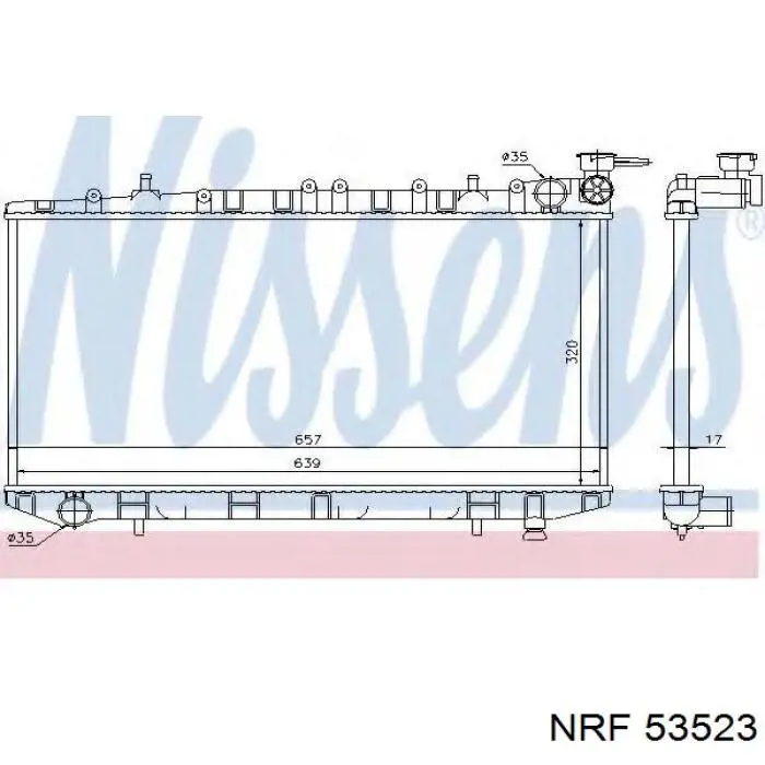 Compre 53523 NRF Radiador de esfriamento de motor
