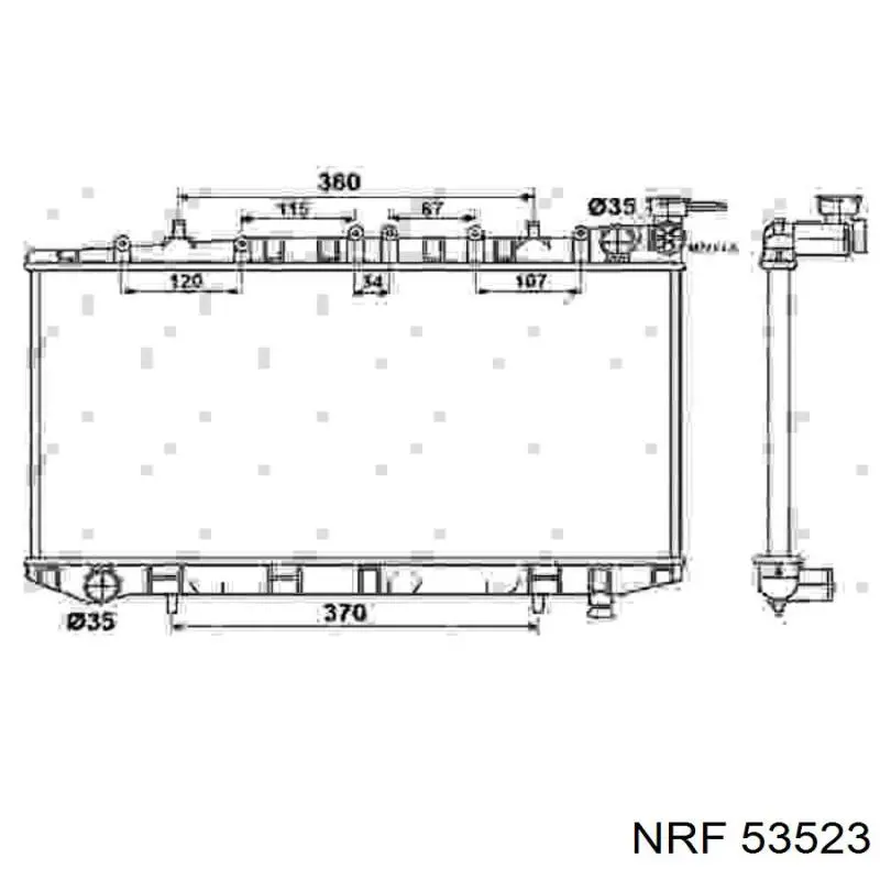 Radiador de esfriamento de motor NRF 53523 preço, a partir de 107,73 USD