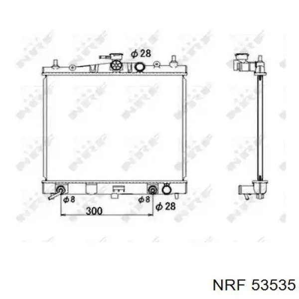 Radiador de esfriamento de motor NRF 53535 preço, a partir de 120,22 USD