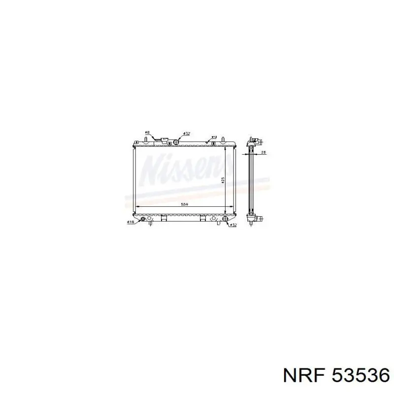 Compre 53536 NRF Radiador de esfriamento de motor
