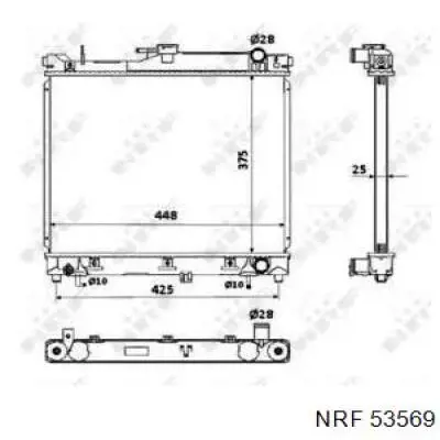Radiador de esfriamento de motor NRF 53569 preço, a partir de 121,98 USD