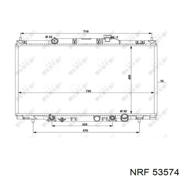 Radiador de esfriamento de motor NRF 53574 preço, a partir de 111,81 USD