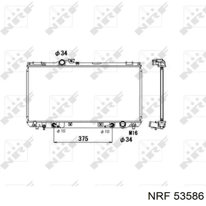 Radiador de esfriamento de motor NRF 53586 preço, a partir de 131,99 USD