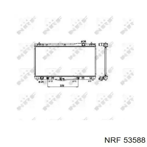Radiador de esfriamento de motor NRF 53588 preço, a partir de 119,04 USD