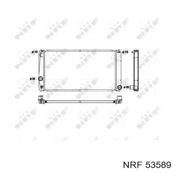 Radiador de esfriamento de motor NRF 53589 preço, a partir de 133,72 USD