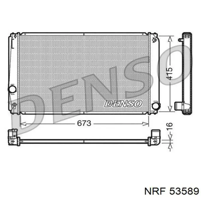 Compre 53589 NRF Radiador de esfriamento de motor