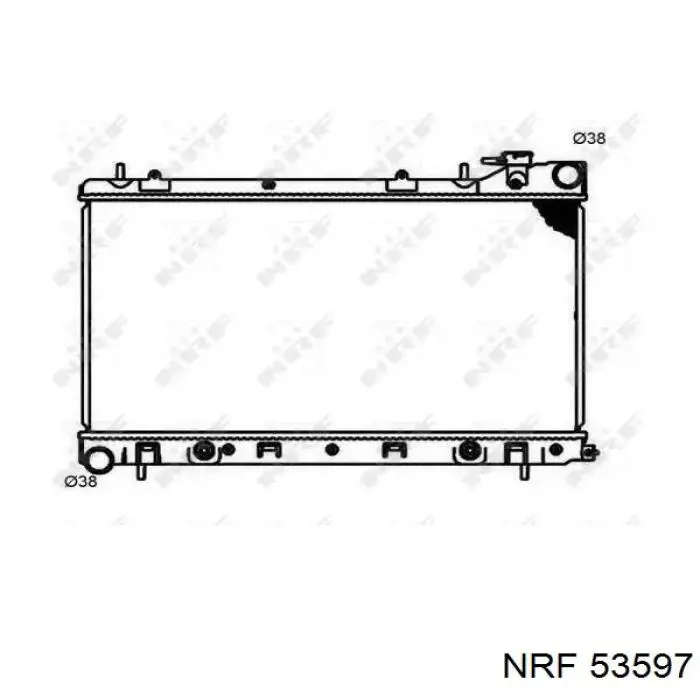 Radiador de esfriamento de motor NRF 53597 preço, a partir de 114,13 USD