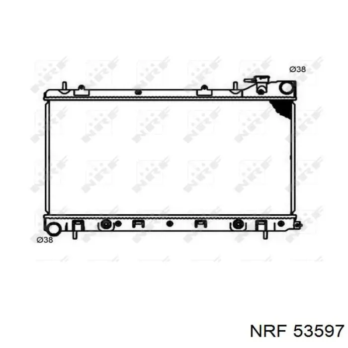 Compre 53597 NRF Radiador de esfriamento de motor