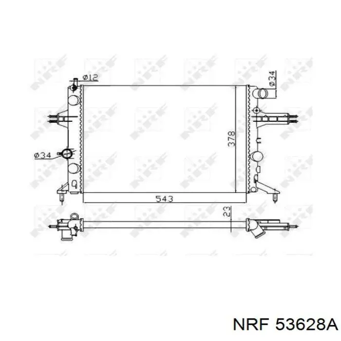 Compre 53628A NRF Radiador de esfriamento de motor
