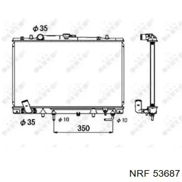 Radiador de esfriamento de motor NRF 53687 preço, a partir de 121,50 USD
