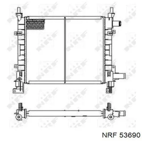Compre 53690 NRF Radiador de esfriamento de motor