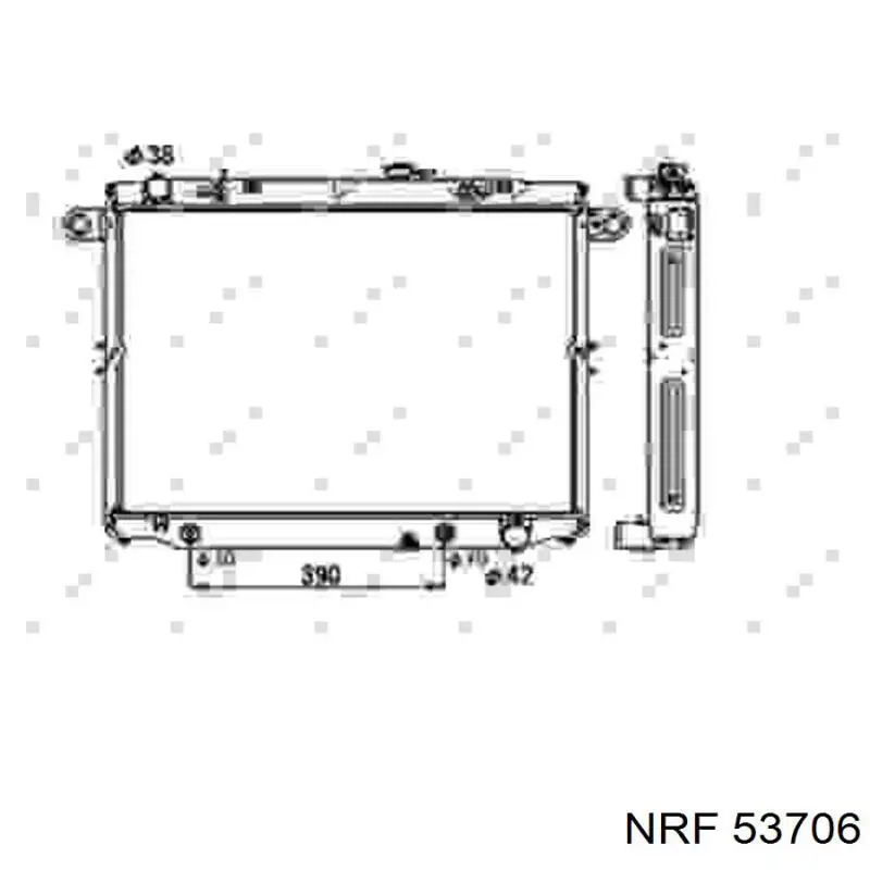 Compre 53706 NRF Radiador de esfriamento de motor