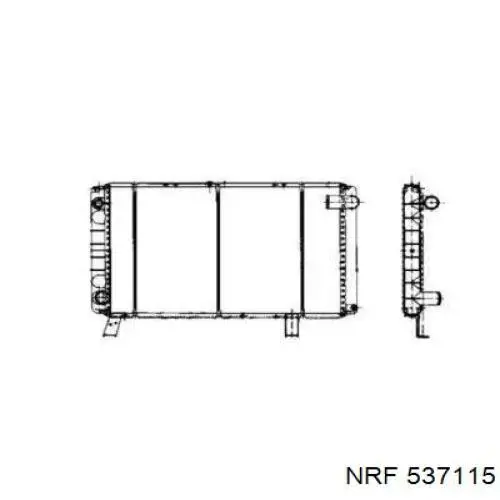 Radiador de esfriamento de motor NRF 537115 preço, a partir de 363,20 USD