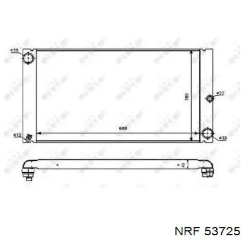 Radiador de esfriamento de motor NRF 53725 preço, a partir de 134,74 USD
