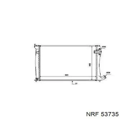 Compre 61386 Nissens Radiador de esfriamento de motor