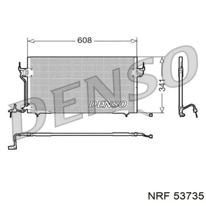 Radiador de esfriamento de motor 61386 Nissens