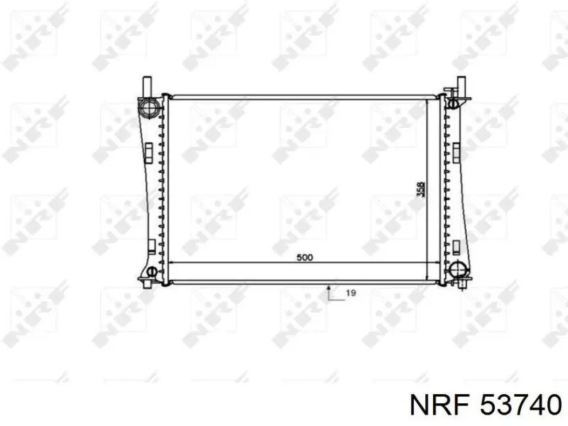 Radiador de esfriamento de motor NRF 53740 preço, a partir de 105,65 USD