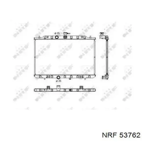 Radiador de esfriamento de motor 21400JG40A Nissan/Infiniti