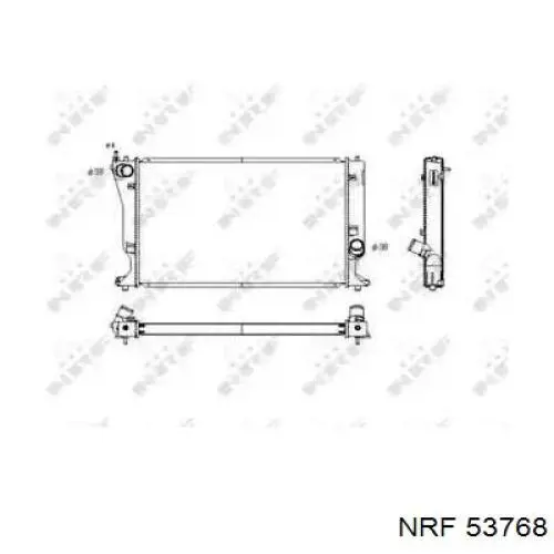 Radiador de esfriamento de motor NRF 53768 preço, a partir de 158,61 USD