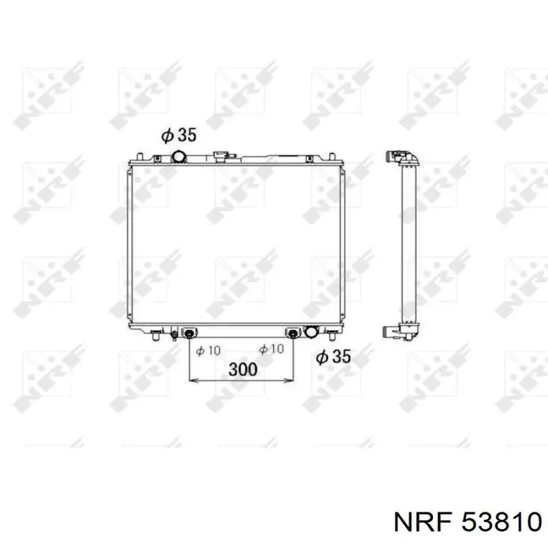 Radiador de esfriamento de motor NRF 53810 preço, a partir de 205,21 USD