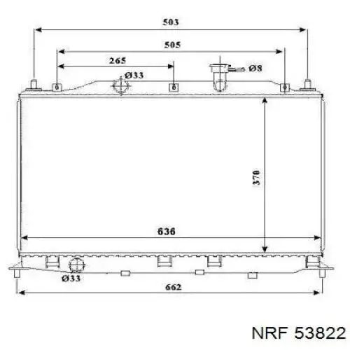 Radiador de esfriamento de motor NRF 53822 preço, a partir de 85,88 USD
