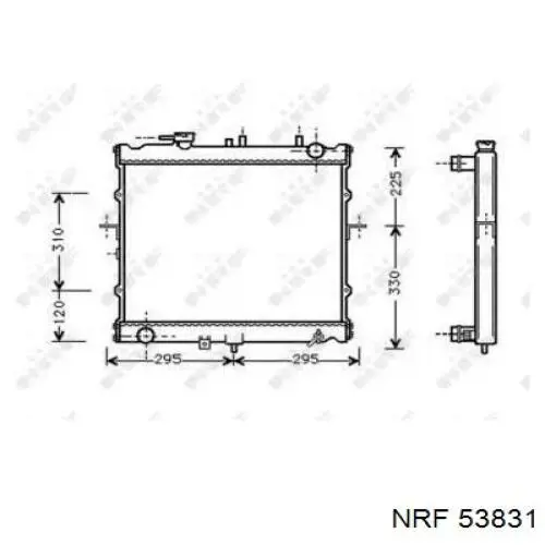 Radiador de esfriamento de motor NRF 53831 preço, a partir de 129,98 USD