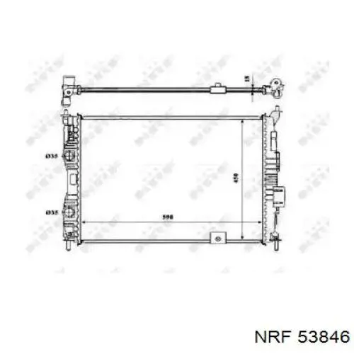 Compre 59306 NRF Radiador de esfriamento de motor