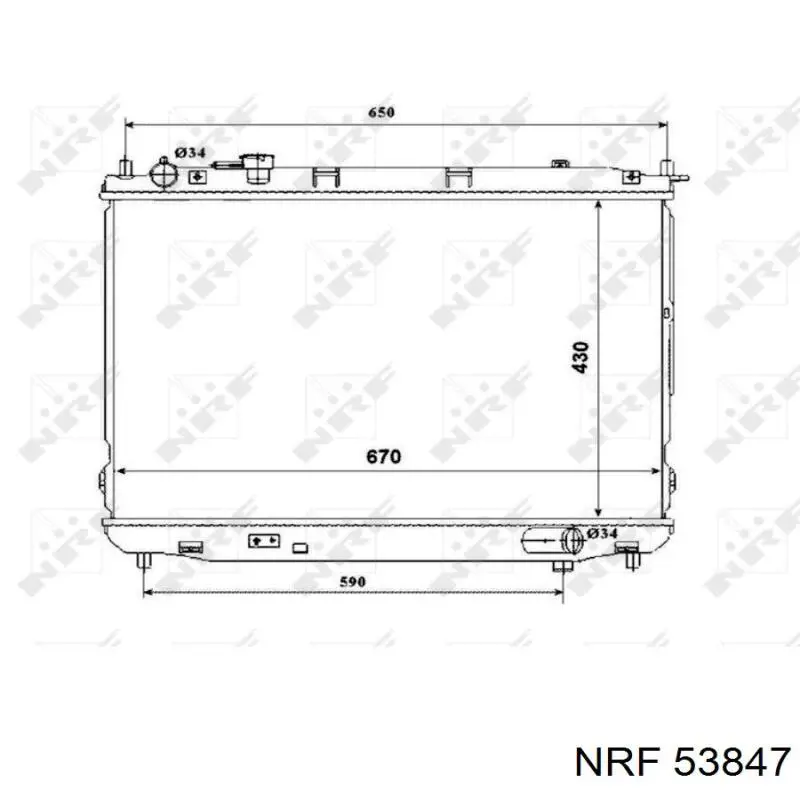 Radiador de esfriamento de motor NRF 53847 preço, a partir de 129,10 USD