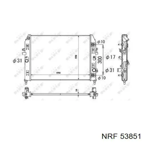 Radiador de esfriamento de motor NRF 53851 preço, a partir de 228,15 USD