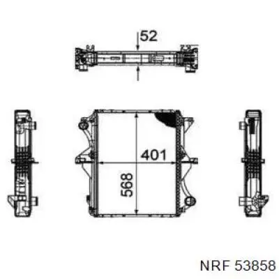 Radiador de esfriamento de motor 21400LA300 Nissan/Infiniti